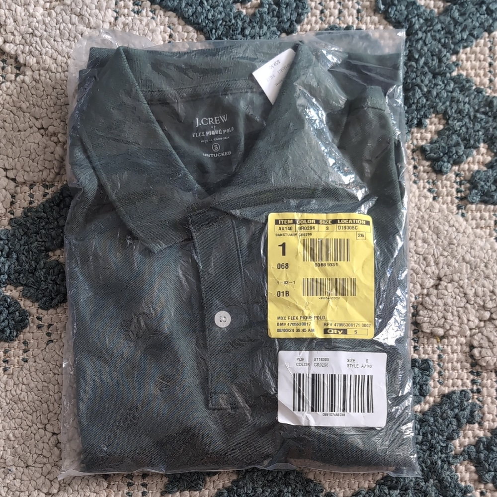 J. Crew Men's Polo in Deep Green